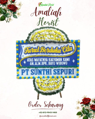 Papan Bunga Duka di Kanor