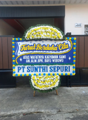 Papan Bunga Duka di Kanor